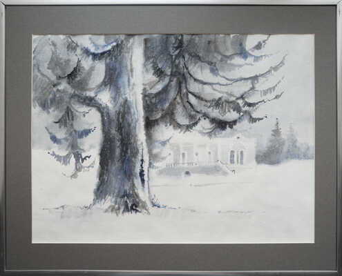 Зайцев Иван Сергеевич. Зима в усадьбе 